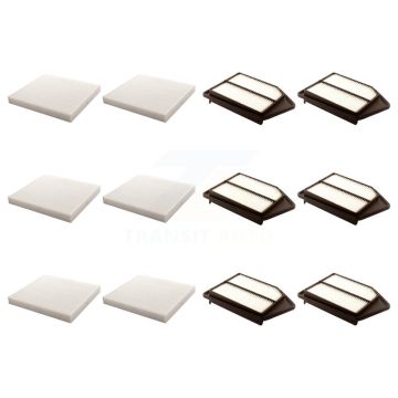 6x Air + 6x Cabin Filter (12 Total) Kit For Honda Accord Acura TLX 2.4L KFL-102562