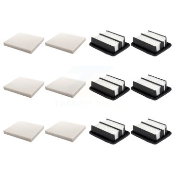 6x Air + 6x Cabin Filter (12 Total) Kit For Honda Accord KFL-102564