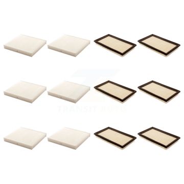 6x Air + 6x Cabin Filter (12 Total) Kit For Nissan INFINITI Altima X-Trail G35 Sentra KFL-102569