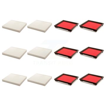 6x Air + 6x Cabin Filter (12 Total) Kit For INFINITI G37 QX50 EX35 G35 EX37 G25 Q60 Q40 KFL-102570