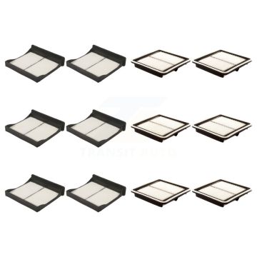 6x Air + 6x Cabin Filter (12 Total) Kit For Subaru Forester Impreza XV Crosstrek WRX STI KFL-102573