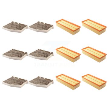 6x Air + 6x Cabin Filter (12 Total) Kit For Volkswagen Jetta Tiguan Passat Golf Audi Q3 KFL-102575