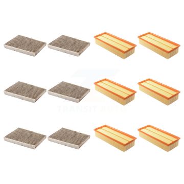 6x Air + 6x Cabin Filter (12 Total) Kit For Volkswagen Jetta KFL-102580