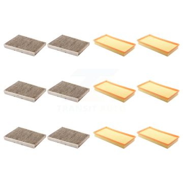 6x Air + 6x Cabin Filter (12 Total) Kit For Volkswagen Jetta Golf Beetle City Audi TT R32 KFL-102581