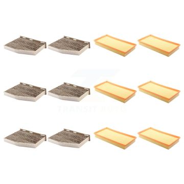 6x Air + 6x Cabin Filter (12 Total) Kit For Volkswagen Golf City Jetta KFL-102582