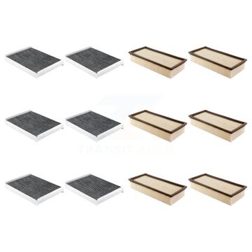 6x Air + 6x Cabin Filter (12 Total) Kit For Ford F-53 Motorhome Chassis F-59 Commercial KFL-102586