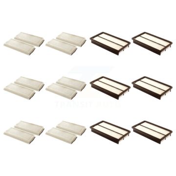 6x Air + 6x Cabin Filter (12 Total) Kit For Mazda MPV KFL-102591