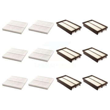6x Air + 6x Cabin Filter (12 Total) Kit For 2003-2008 Mazda 6 3.0L KFL-102594