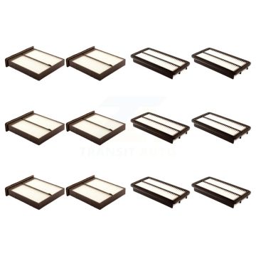 6x Air + 6x Cabin Filter (12 Total) Kit For Suzuki SX4 Crossover KFL-102596