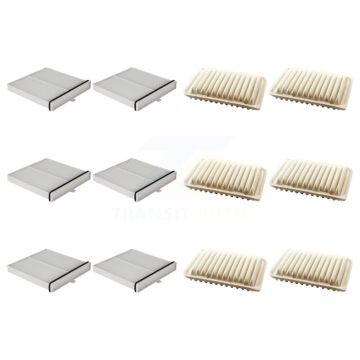 6x Air + 6x Cabin Filter (12 Total) Kit For 2019 Toyota Yaris OE Part Number 17801-0T030 KFL-102602