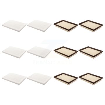 6x Air + 6x Cabin Filter (12 Total) Kit For Nissan Rogue Sentra Select KFL-102607