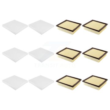6x Air + 6x Cabin Filter (12 Total) Kit For Jeep Grand Cherokee Dodge Durango WK KFL-102608