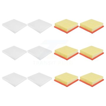 6x Air + 6x Cabin Filter (12 Total) Kit For 2014-2021 Jeep Grand Cherokee 3.0L KFL-102612