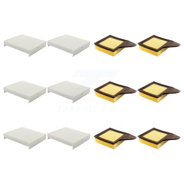 6x Air + 6x Cabin Filter (12 Total) Kit For Ford Mustang KFL-102622
