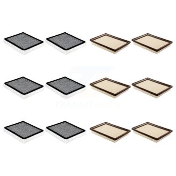 6x Air + 6x Cabin Filter (12 Total) Kit For INFINITI Q50 QX70 KFL-102629