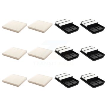 6x Air + 6x Cabin Filter (12 Total) Kit For Mitsubishi Outlander PHEV KFL-102638