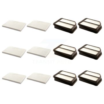 6x Air + 6x Cabin Filter (12 Total) Kit For 2006-2008 Suzuki Grand Vitara KFL-102645