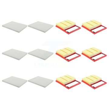 6x Air + 6x Cabin Filter (12 Total) Kit For Ford Fusion Lincoln MKZ SSV Plug-In Hybrid KFL-102651
