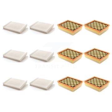 6x Air + 6x Cabin Filter (12 Total) Kit For 2013 Lincoln MKZ 3.7L KFL-102652