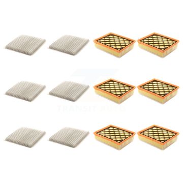 6x Air + 6x Cabin Filter (12 Total) Kit For 2015 Ford Edge 3.5L To 01 19 15 KFL-102653