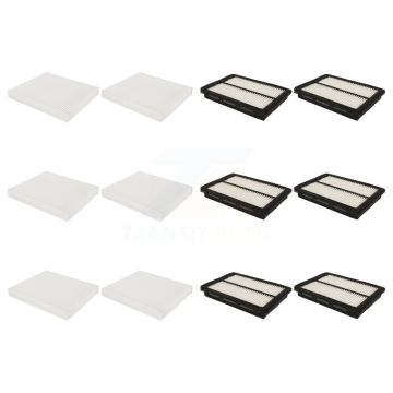 6x Air + 6x Cabin Filter (12 Total) Kit For Hyundai Sonata KFL-102656