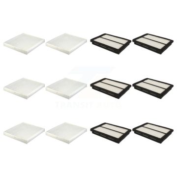 6x Air + 6x Cabin Filter (12 Total) Kit For Hyundai Sonata Kia Optima KFL-102657