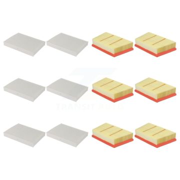 6x Air + 6x Cabin Filter (12 Total) Kit For Land Rover Discovery Sport Range Evoque 2.0L KFL-102662