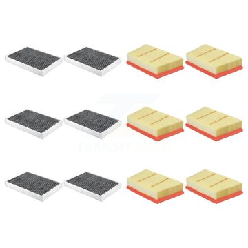 6x Air + 6x Cabin Filter (12 Total) Kit For Land Rover Discovery Sport Range Evoque 2.0L KFL-102663