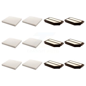 6x Air + 6x Cabin Filter (12 Total) Kit For 2011-2017 Honda Odyssey KFL-102664
