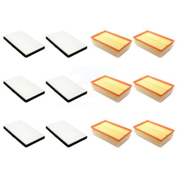 6x Air + 6x Cabin Filter (12 Total) Kit For Chevrolet Impala Limited KFL-102665
