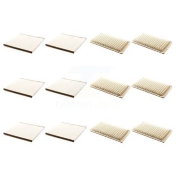 6x Air + 6x Cabin Filter (12 Total) Kit For Toyota Sienna Camry Lexus RX350 Solara ES330 KFL-102675