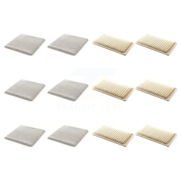 6x Air + 6x Cabin Filter (12 Total) Kit For Toyota Sienna KFL-102676