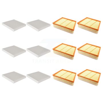 6x Air + 6x Cabin Filter (12 Total) Kit For GMC Chevrolet Sierra 2500 HD Silverado 3500 KFL-102680