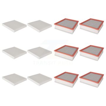6x Air + 6x Cabin Filter (12 Total) Kit For GMC Chevrolet Silverado 2500 HD Sierra 3500 KFL-102682