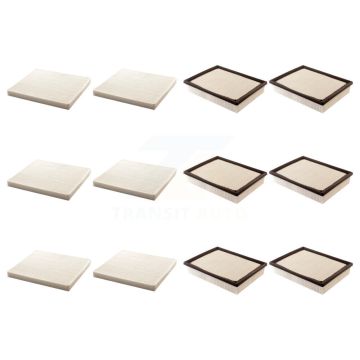 6x Air + 6x Cabin Filter (12 Total) Kit For 2004 GMC Yukon XL 1500 2500 KFL-102684