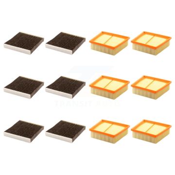 6x Air + 6x Cabin Filter (12 Total) Kit For Ford Fiesta KFL-102685