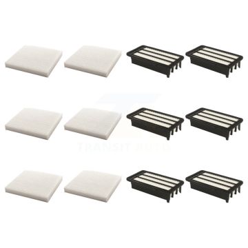 6x Air + 6x Cabin Filter (12 Total) Kit For Honda Civic CR-V KFL-102688