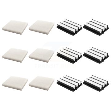 6x Air + 6x Cabin Filter (12 Total) Kit For 2017-2021 Honda Civic 2.0L with Turbocharged KFL-102689