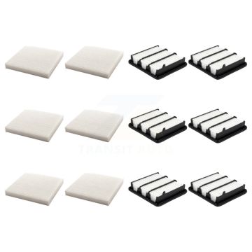 6x Air + 6x Cabin Filter (12 Total) Kit For Honda CR-V Civic Accord Acura Integra KFL-102690