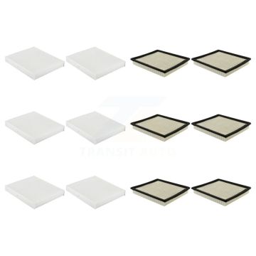 6x Air + 6x Cabin Filter (12 Total) Kit For Chevrolet Impala Cadillac XTS KFL-102712