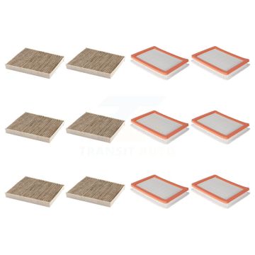 6x Air + 6x Cabin Filter (12 Total) Kit For 2018-2025 Chevrolet Equinox GMC Terrain KFL-102718