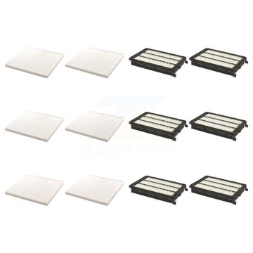 6x Air + 6x Cabin Filter (12 Total) Kit For 2017 Kia Sportage 2.0L with Turbocharged KFL-102727