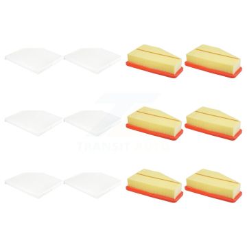 6x Air + 6x Cabin Filter (12 Total) Kit For Jeep Cherokee KFL-102731