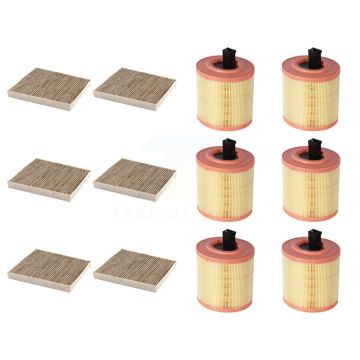 6x Air + 6x Cabin Filter (12 Total) Kit For Chevrolet Cruze Cadillac ATS KFL-102750
