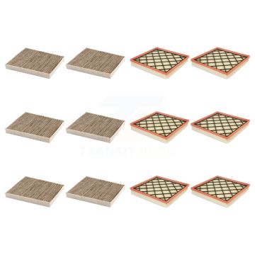 6x Air + 6x Cabin Filter (12 Total) Kit For Chevrolet Cruze Turbocharged Old Body Style KFL-102751