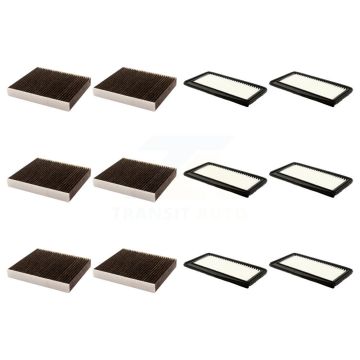 6x Air + 6x Cabin Filter (12 Total) Kit For Chevrolet Spark KFL-102759