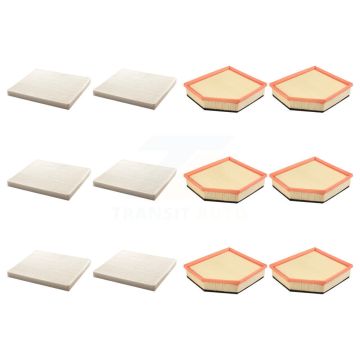 6x Air + 6x Cabin Filter (12 Total) Kit For Volvo XC70 3.0L KFL-102763