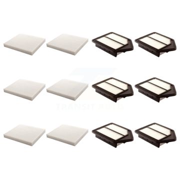 6x Air + 6x Cabin Filter (12 Total) Kit For 2010-2011 Honda CR-V KFL-102764