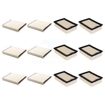 6x Air + 6x Cabin Filter (12 Total) Kit For Ford Escape Transit Connect KFL-102774