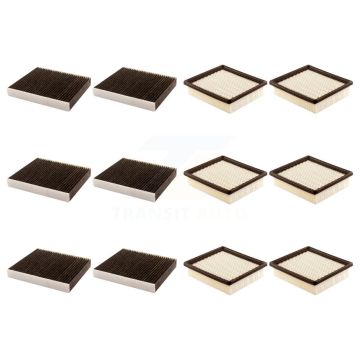 6x Air + 6x Cabin Filter (12 Total) Kit For Chevrolet Volt Cadillac ELR KFL-102783